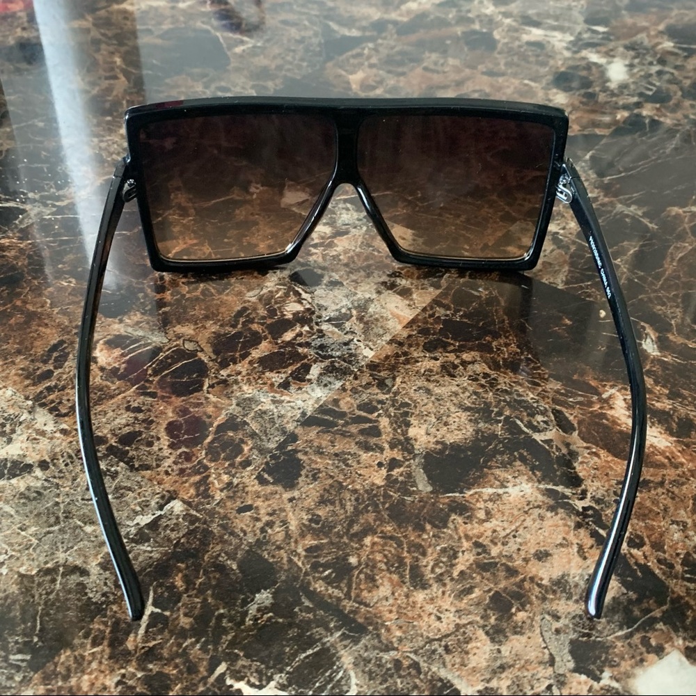 NWT Oversized Flat Top Ombré Aviators - Picture 3 of 6